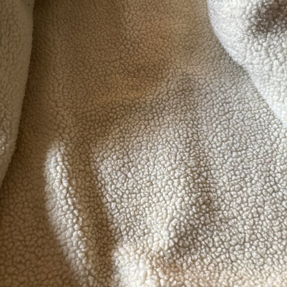 Lauren Ralph Lauren Petite Denim Faux Fur Lined Jacket Size PM One Bad Snap - Picture 9 of 10